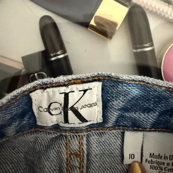 Calvin Klein Blue Denim Mini Skirt - Picture 6 of 6